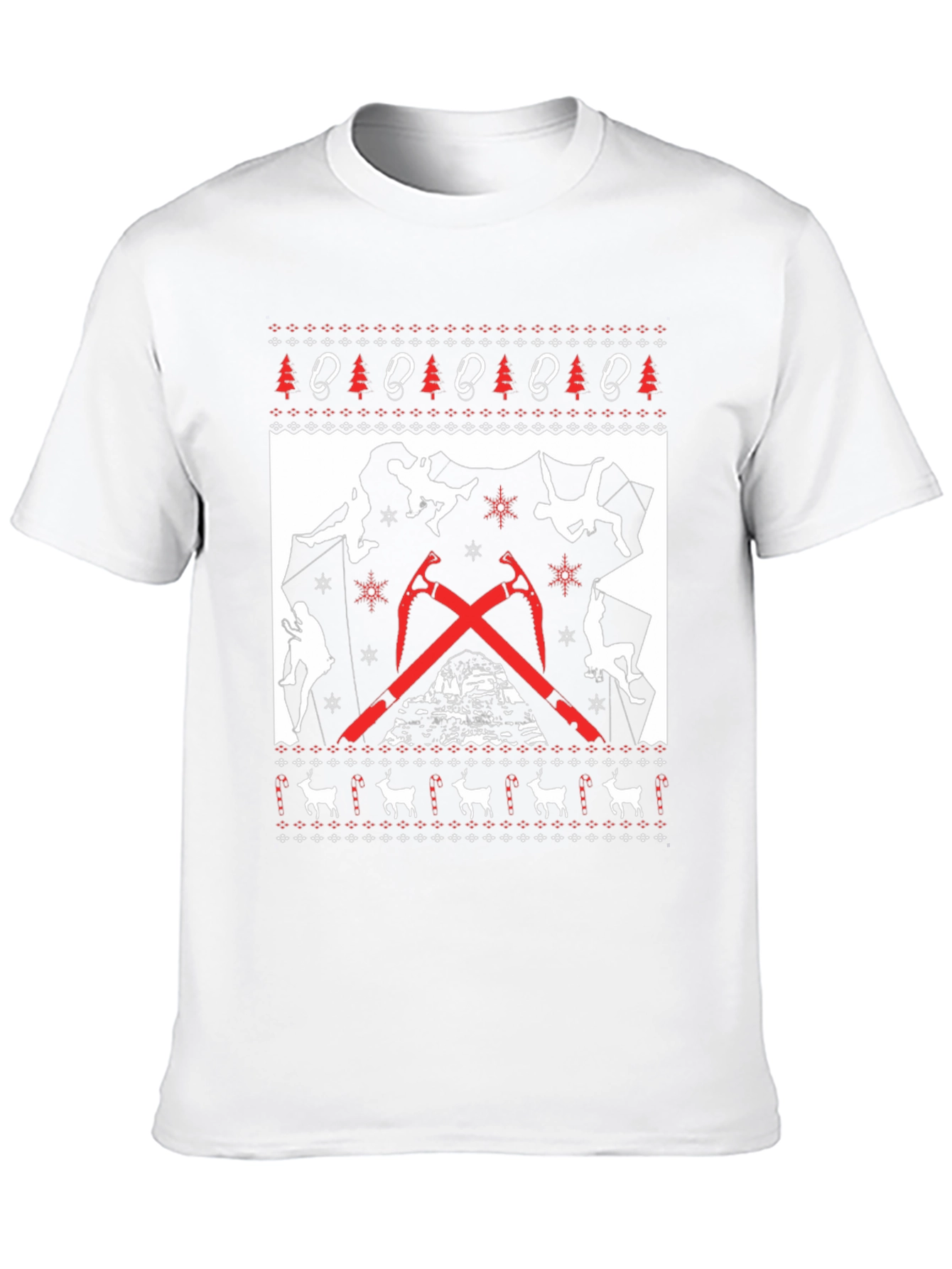 Climbing Christmas Sweater T-Shirt