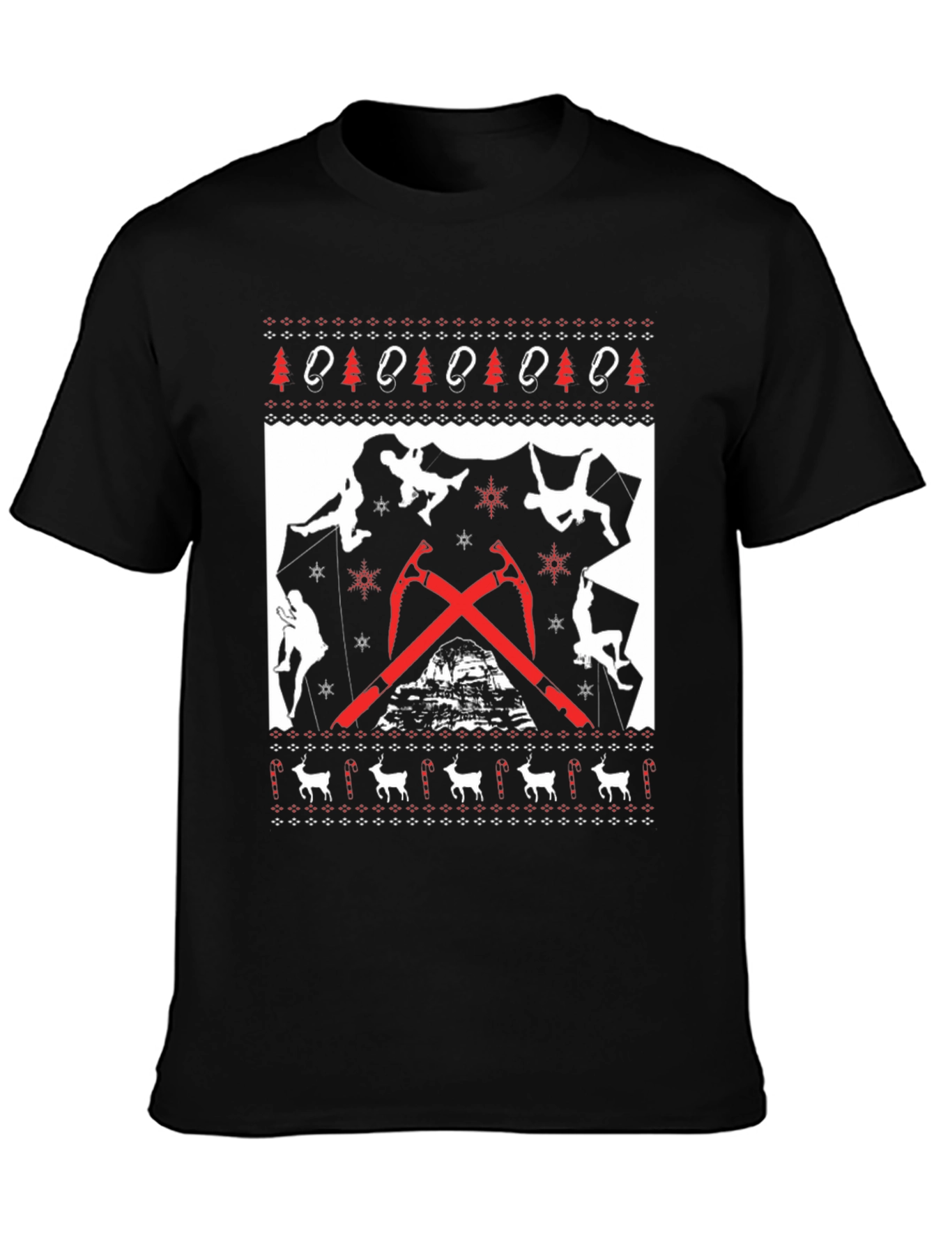 Climbing Christmas Sweater T-Shirt
