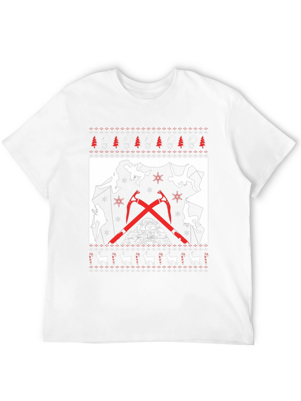 Climbing Christmas Sweater T-Shirt