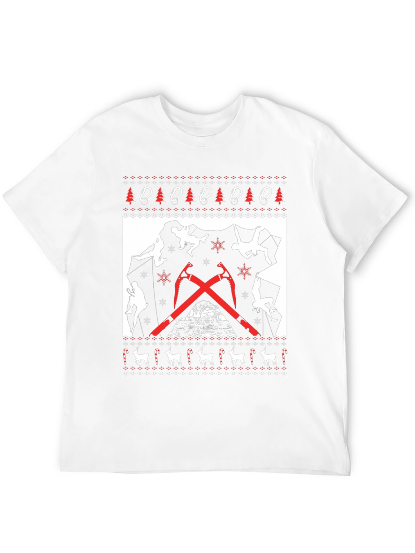 Climbing Christmas Sweater T-Shirt