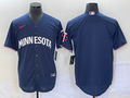 Men's Minnesota Twins Navy Alternate Replica Team Blank Jerseys