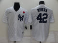 Men's New York Yankees Mariano Rivera #42 White Replica Player Jerseys
