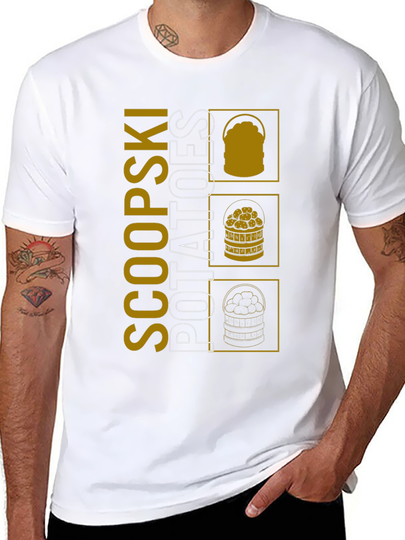Scoopski Potatoes Graphic Tee - Unique Design