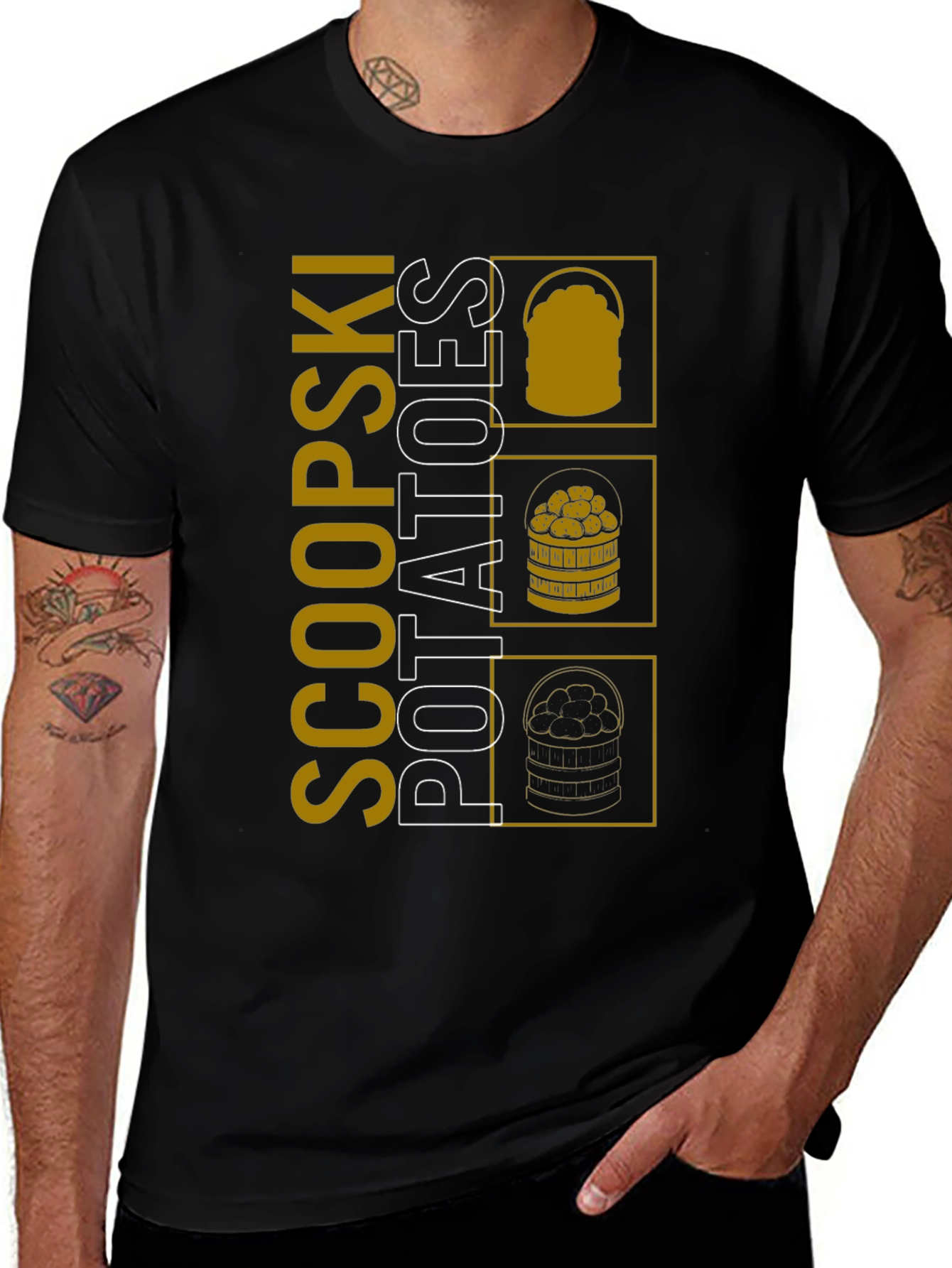Scoopski Potatoes Graphic Tee - Unique Design