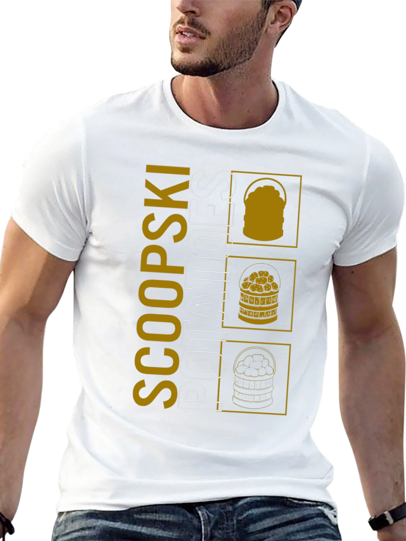 Scoopski Potatoes Graphic Tee - Unique Design