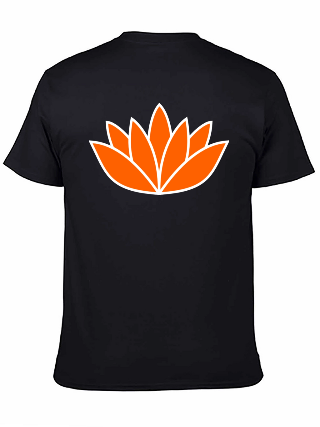 Lotus Flower Graphic Tee - Mens Black T-Shirt