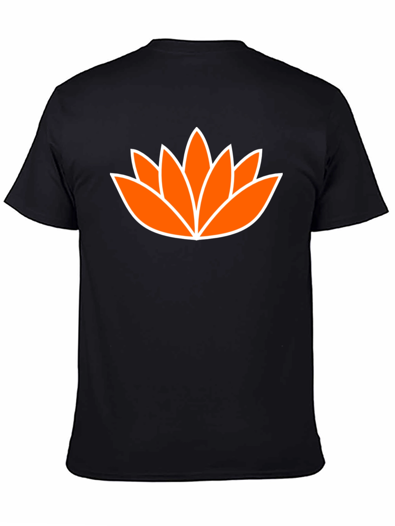 Lotus Flower Graphic Tee - Mens Black T-Shirt