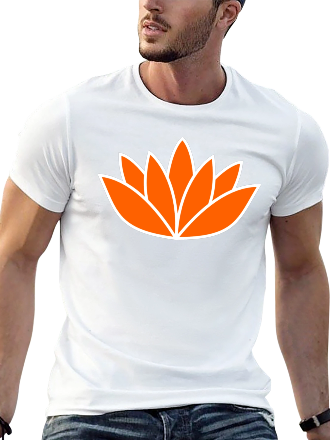 Lotus Flower Graphic Tee - Mens Black T-Shirt
