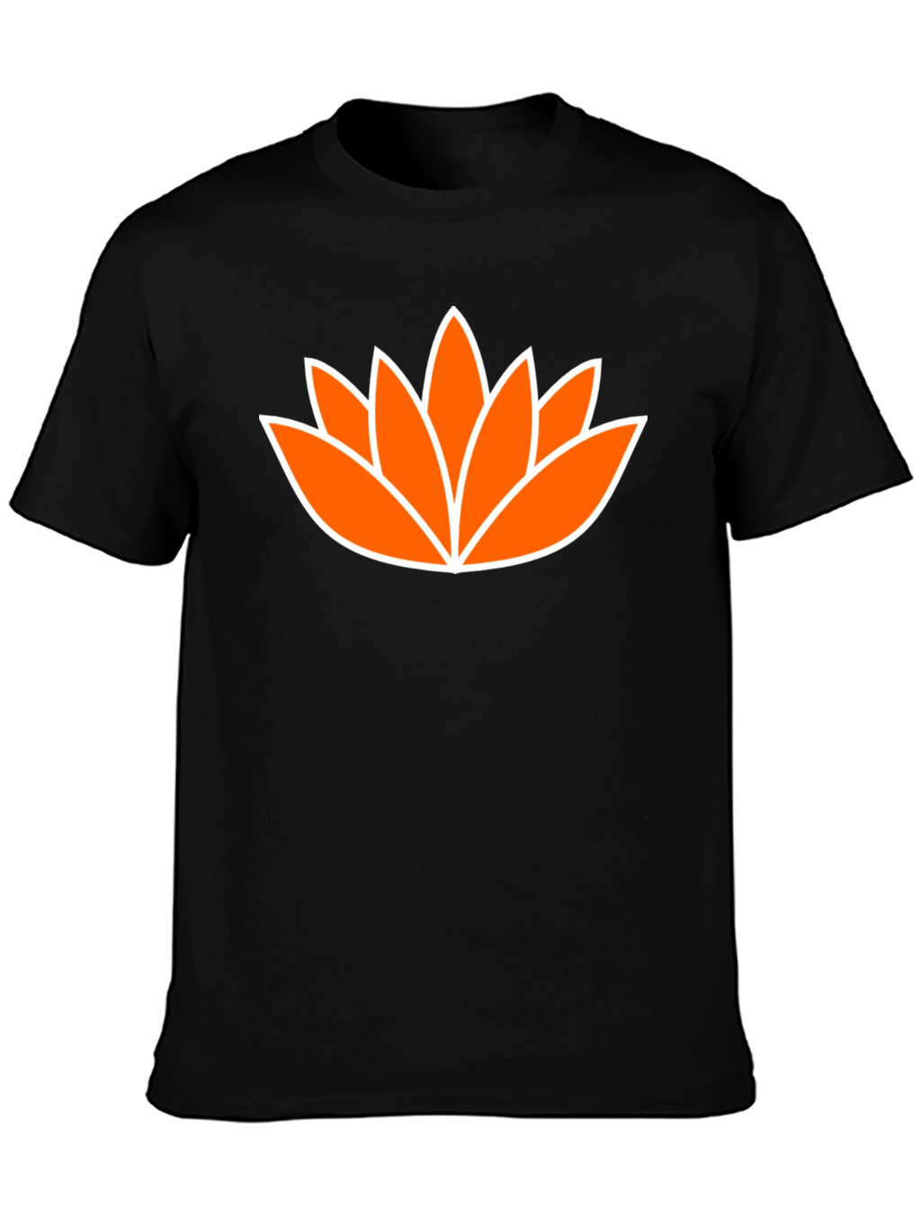 Lotus Flower Graphic Tee - Mens Black T-Shirt
