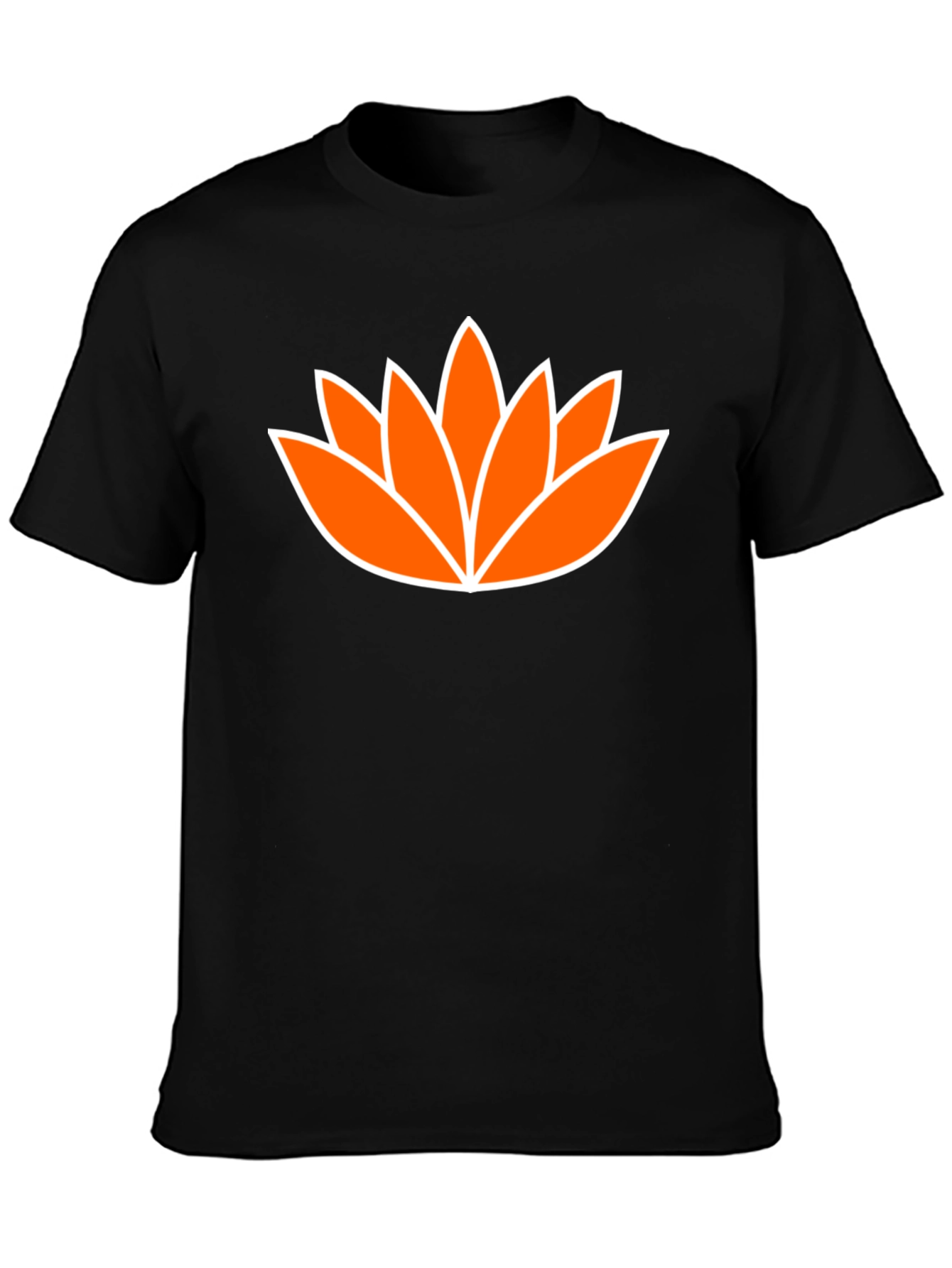 Lotus Flower Graphic Tee - Mens Black T-Shirt
