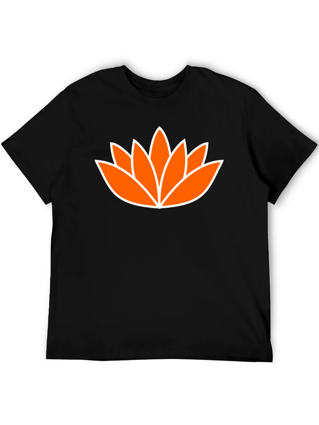 Lotus Flower Graphic Tee - Mens Black T-Shirt