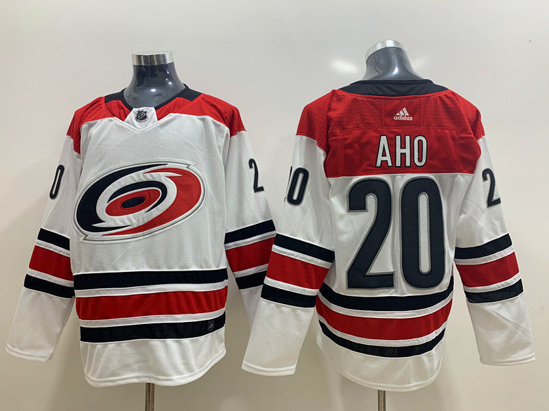 Men's Carolina Hurricanes Sebastian Aho #20 White Player Jerseys
