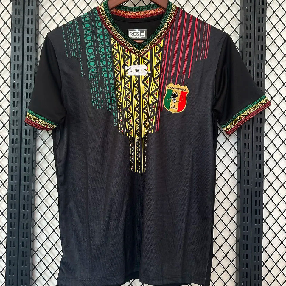 2024/25 Mali Away Black Fans Soccer Jersey Front