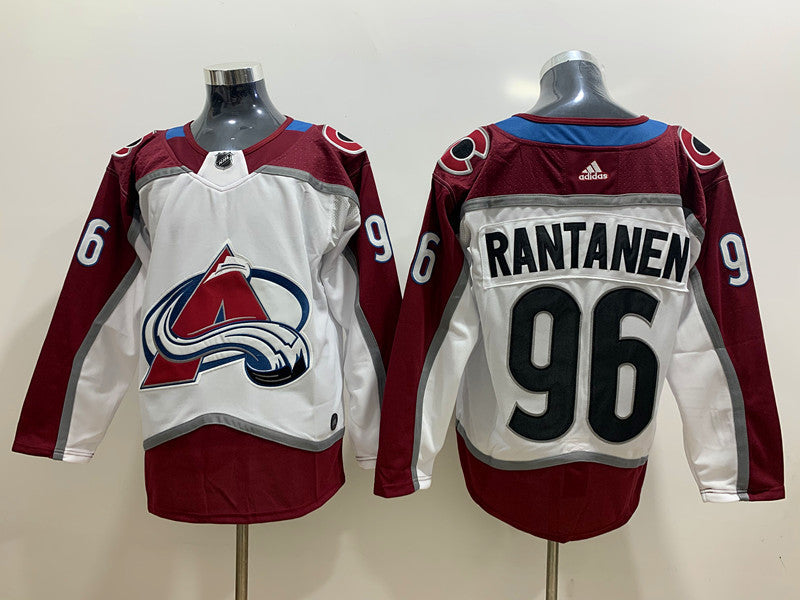 Men's Colorado Avalanche Mikko Rantanen #96 White Home Breakaway Player Jerseys