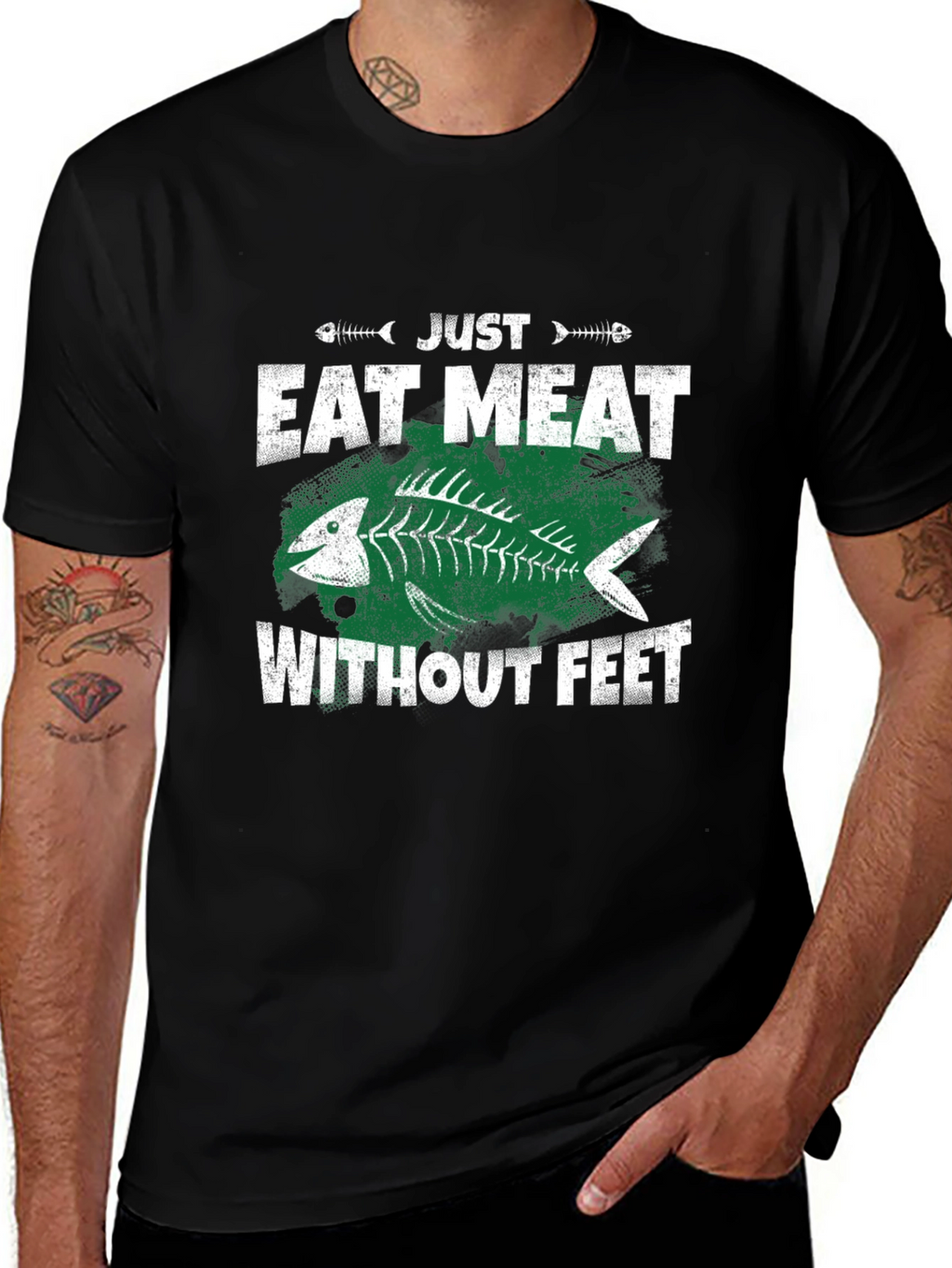 Eat Meat Without Feet Graphic T-Shirt
