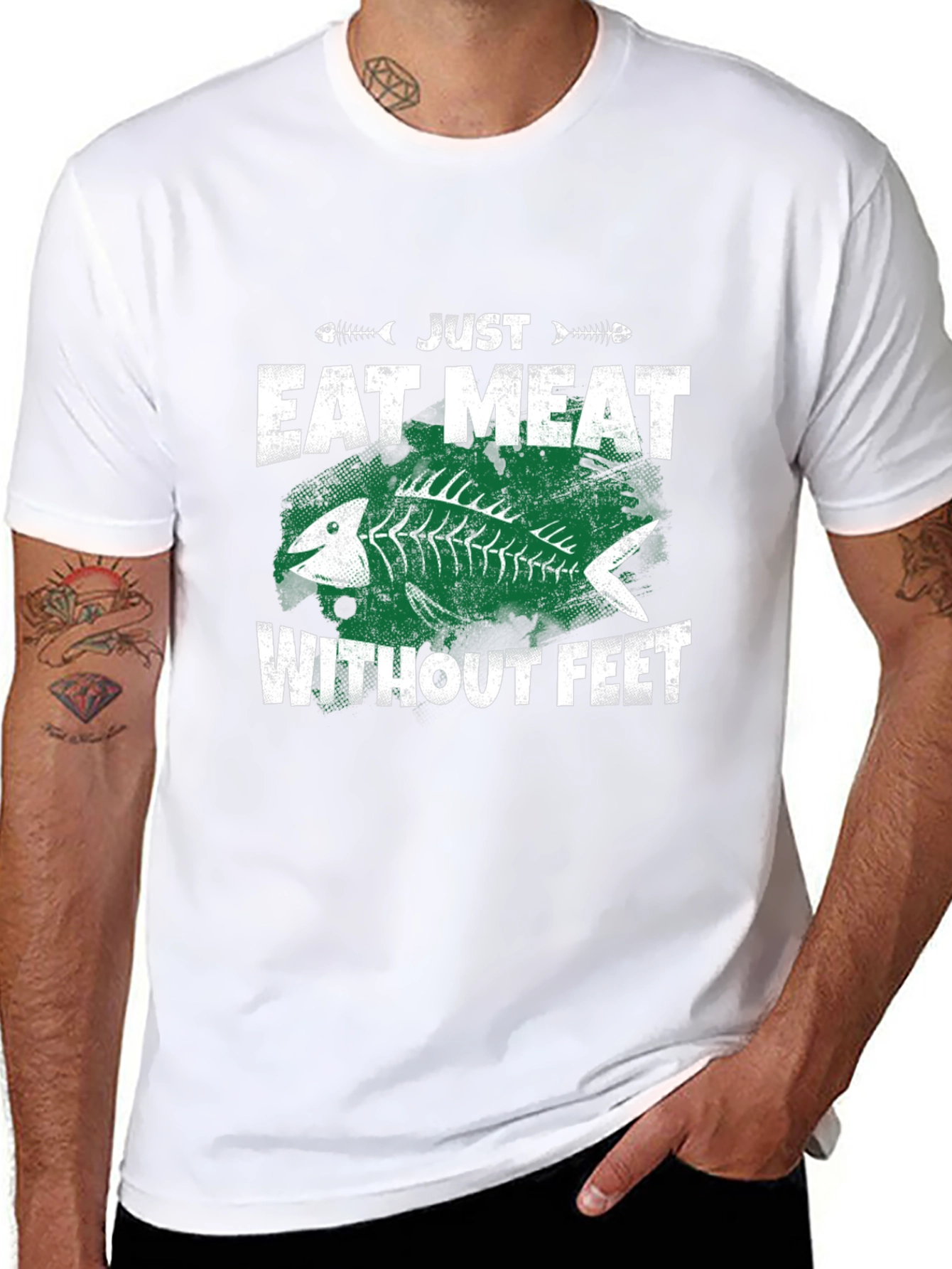 Eat Meat Without Feet Graphic T-Shirt
