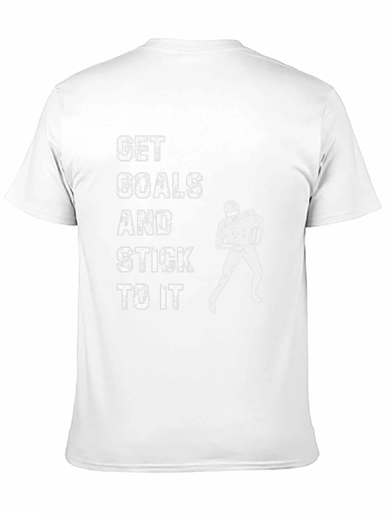 Motivational Football T-Shirt: Get Goals & Stick to It
