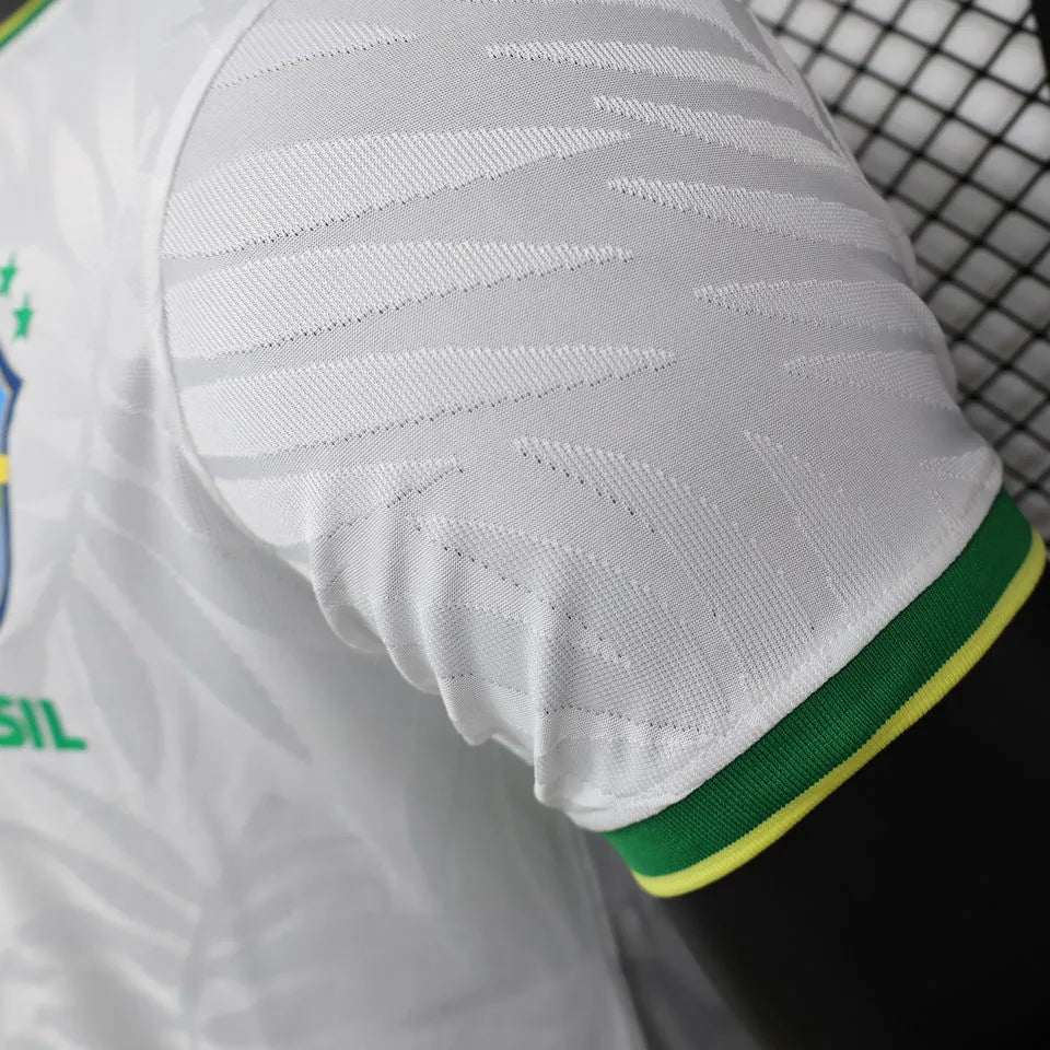2022/23 Brazil Special Edition White Player Version Jersey Detail 3