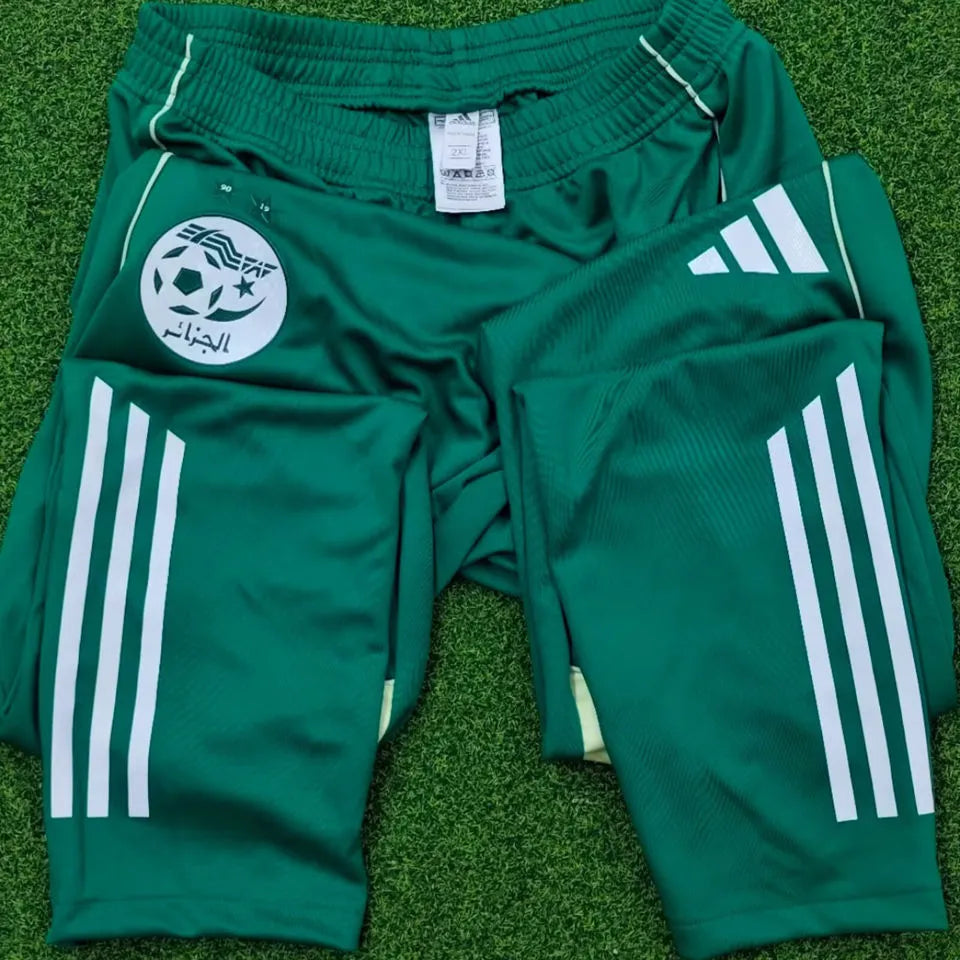 2025/26 Algeria Green Sports Trousers 绿色 Detail 2