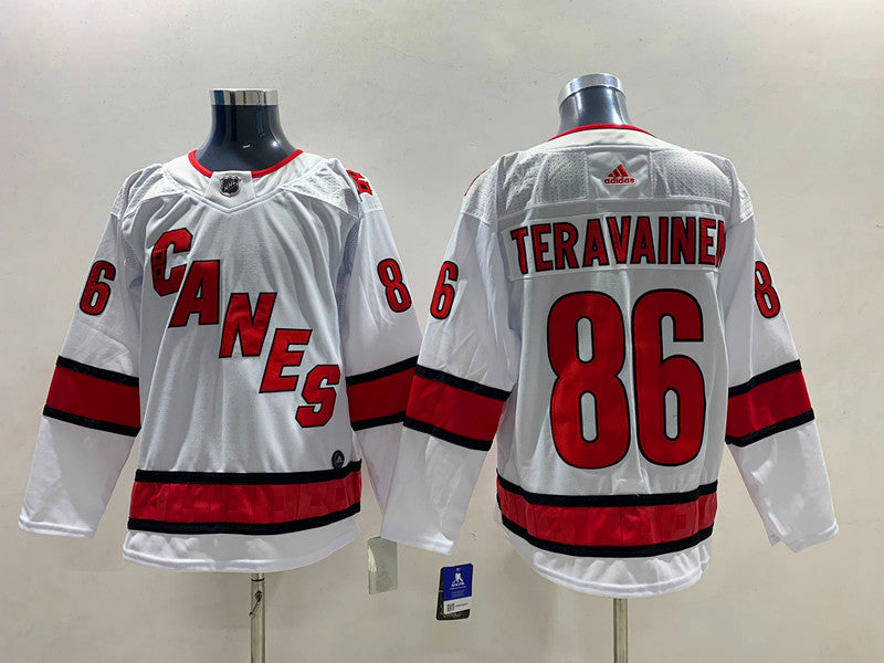 Men's Carolina Hurricanes Teuvo Teravainen #86 White Player Jerseys