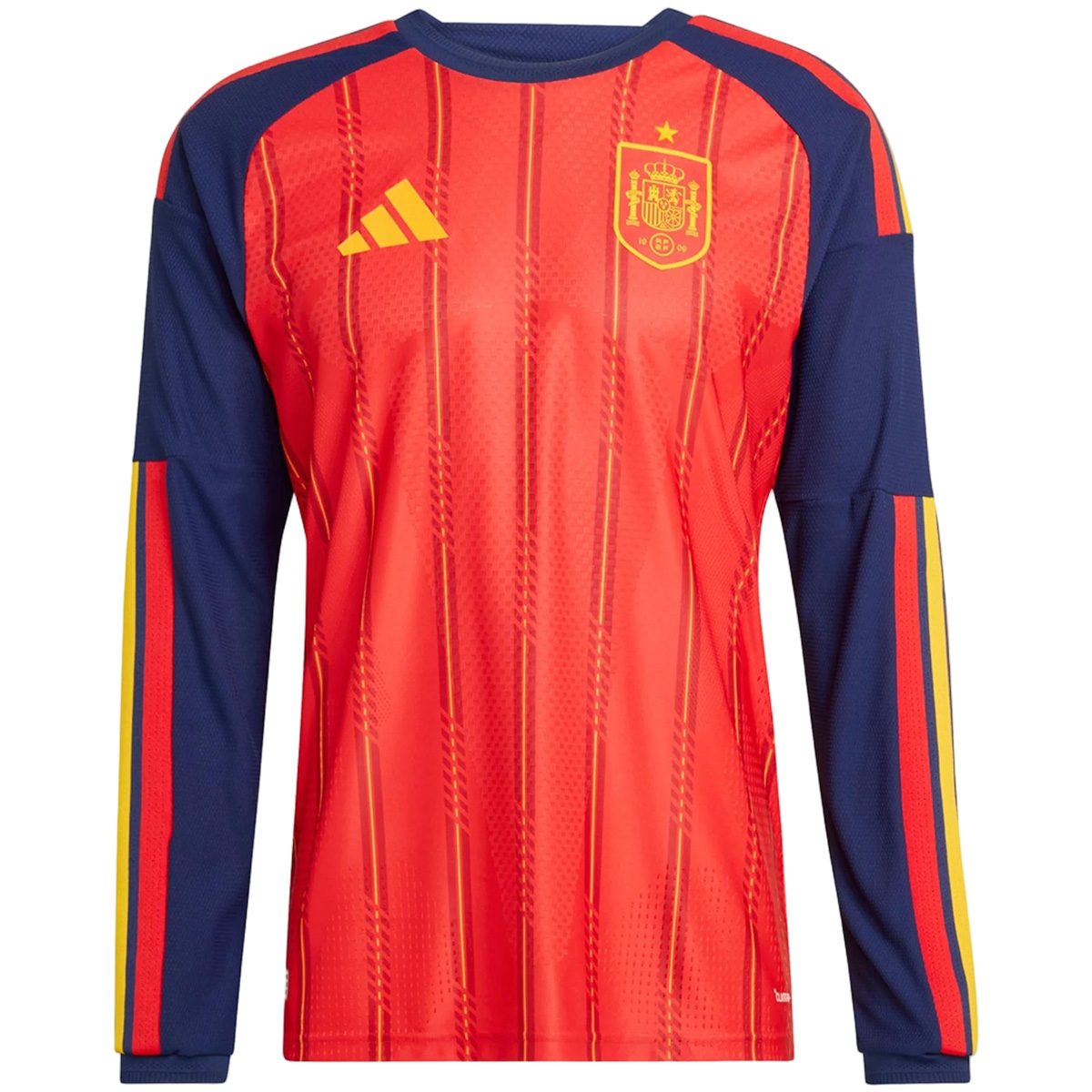 Spain Home Match Long Sleeve Jersey Player Version World Cup 2026 Front