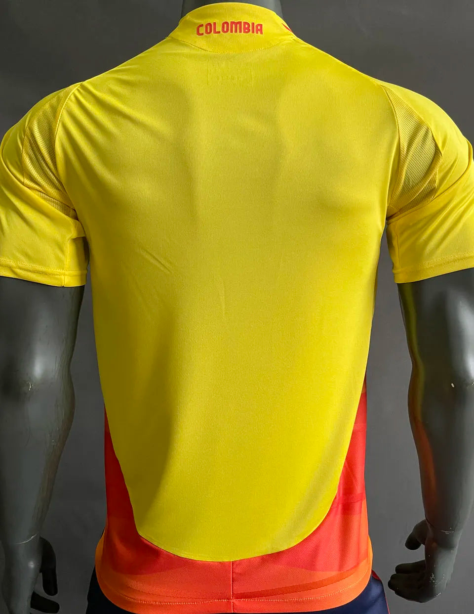 2024/25 Colombia Home Yellow Player Version Soccer Jersey Back