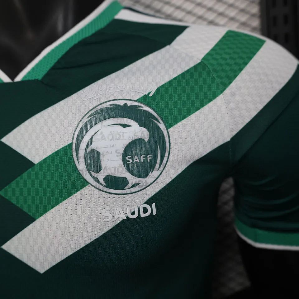 2026/27 Saudi Arabia Special Edition Green Player Version Soccer Jersey Detail 2