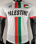 2024/25 Palestine White Player Version Soccer Jersey 英文版 Front