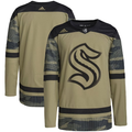 Men's Seattle Kraken Camo Military Appreciation Team Authentic Practice Blank Jerseys