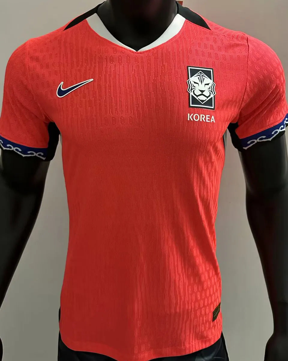 2025/26 South Korea Home Red Player Version Soccer Jersey Front