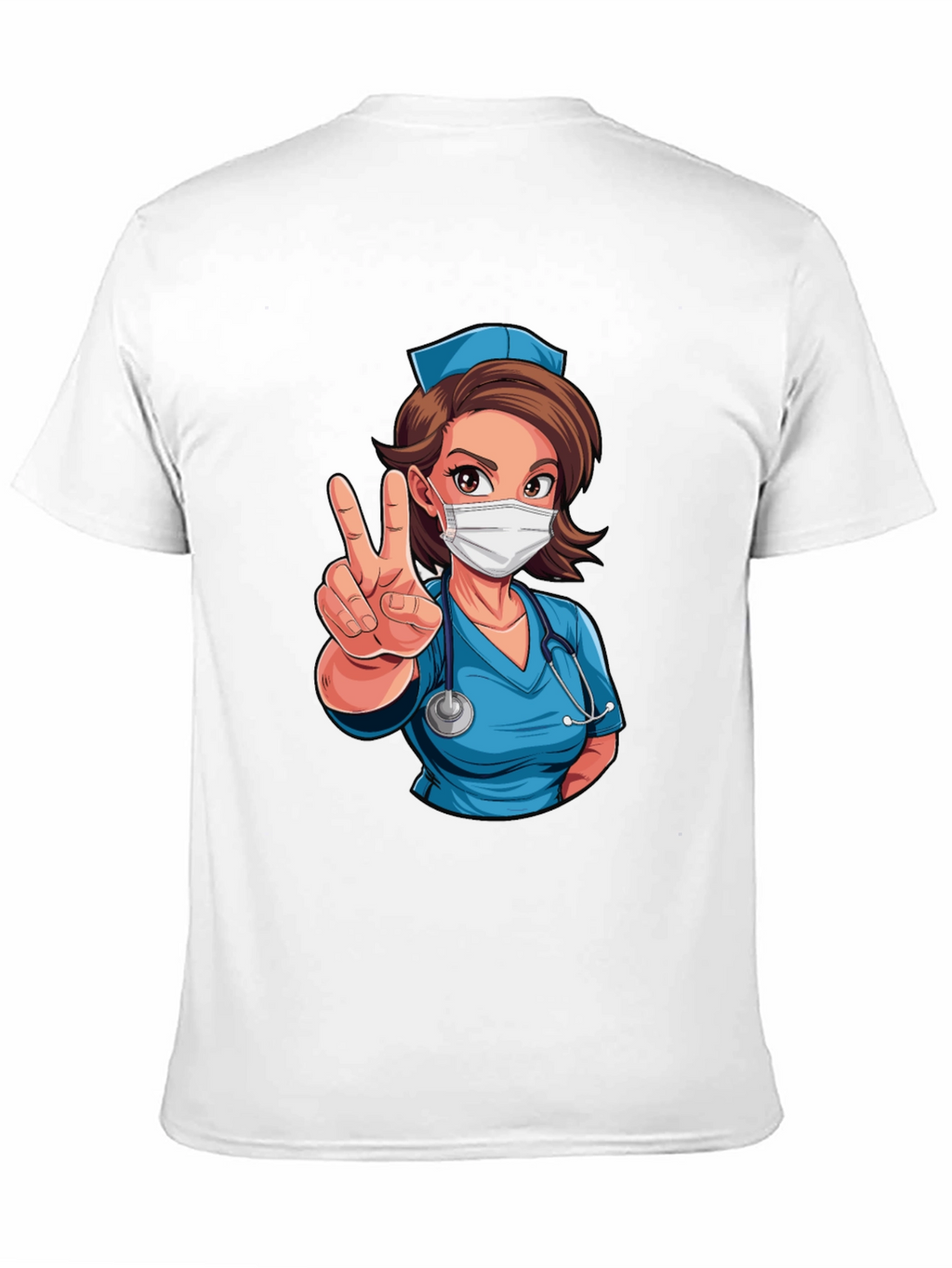 Nurse Cartoon Graphic T-Shirt
