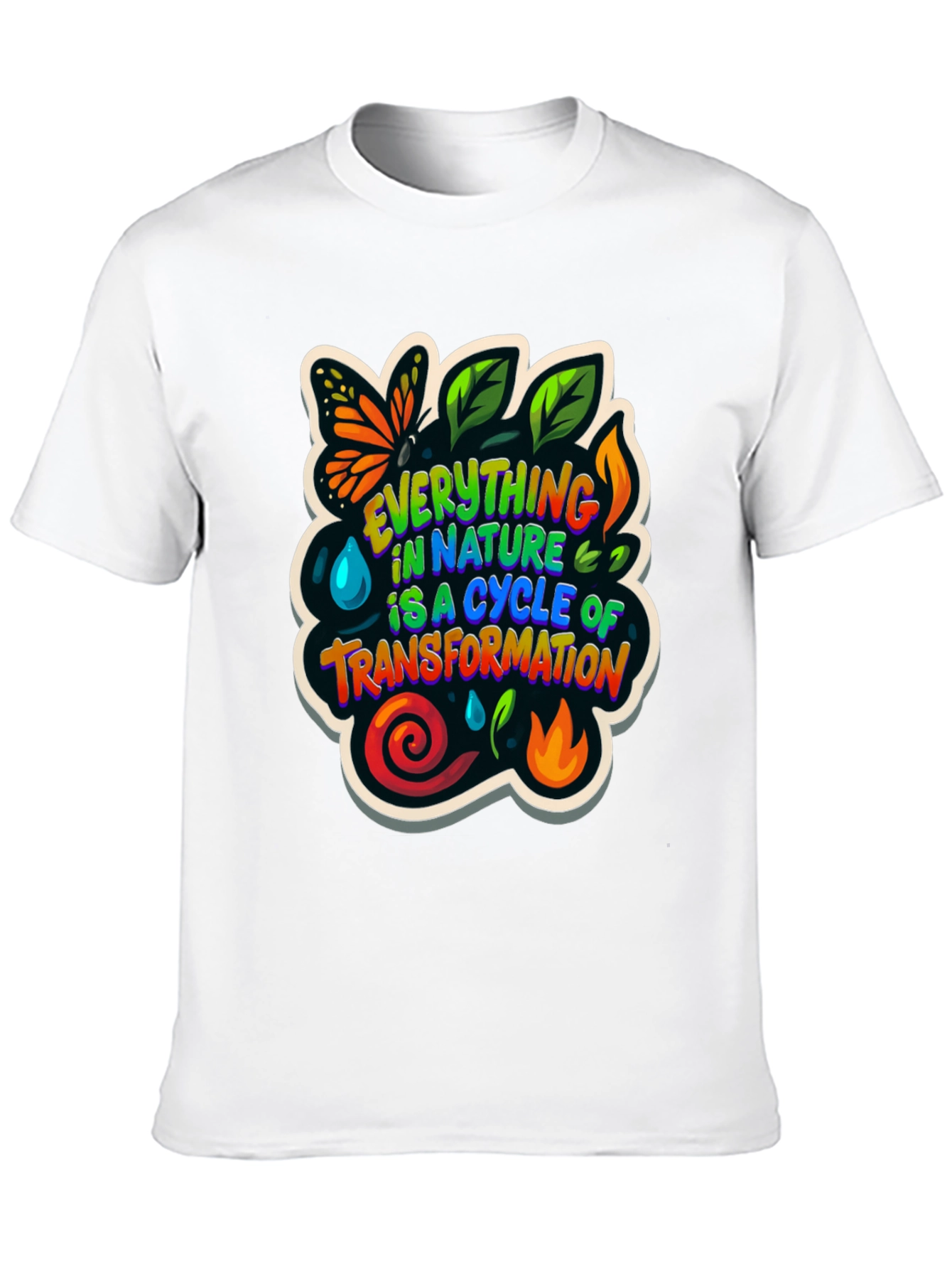 Nature Cycle Transformation Graphic T-Shirt