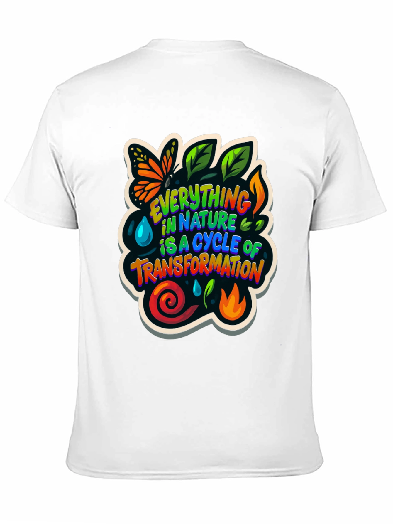 Nature Cycle Transformation Graphic T-Shirt