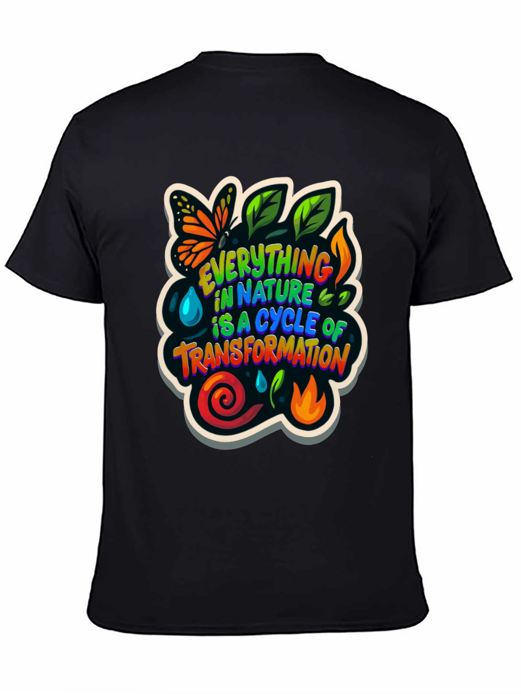 Nature Cycle Transformation Graphic T-Shirt