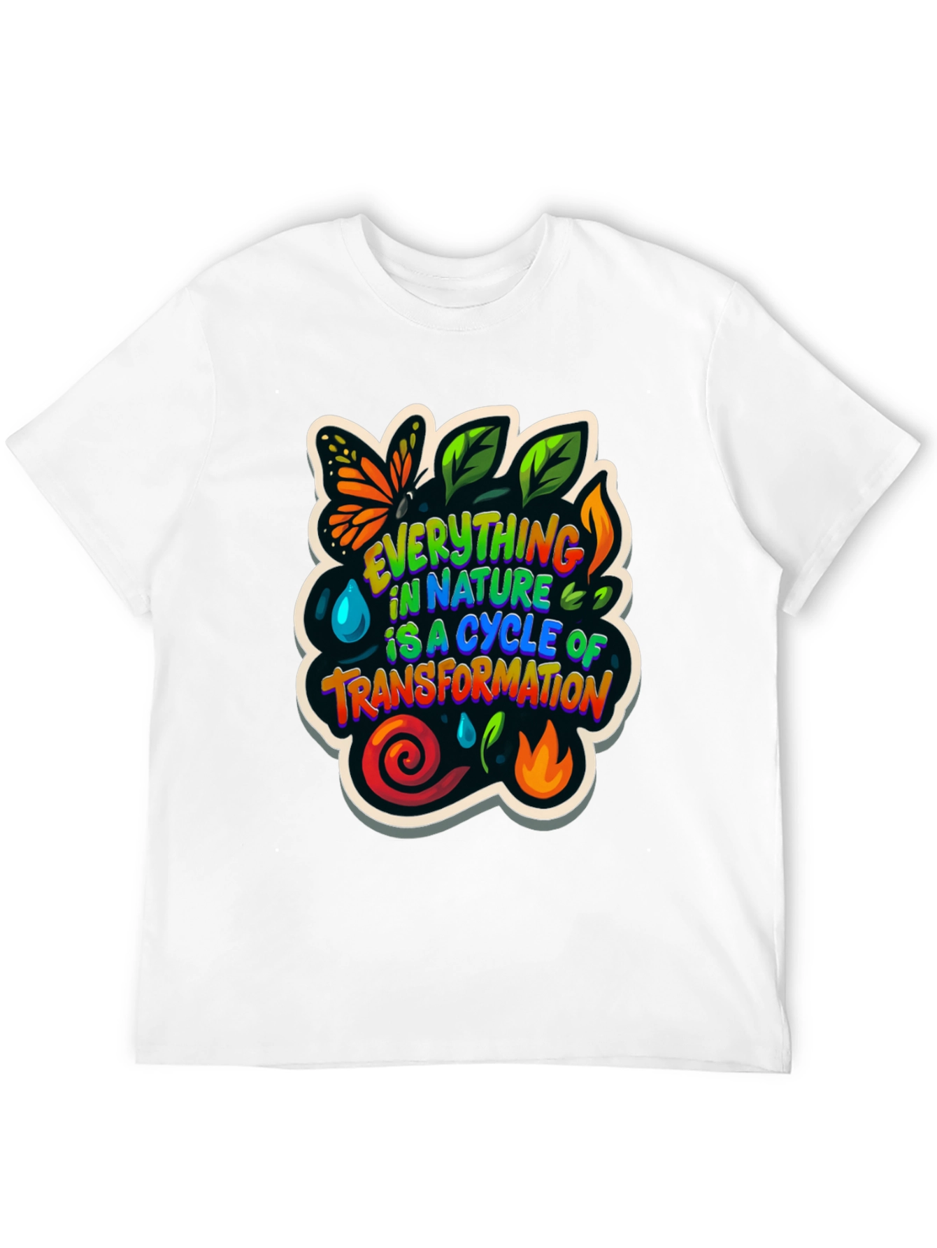 Nature Cycle Transformation Graphic T-Shirt