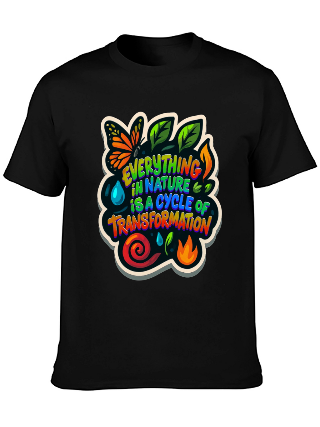 Nature Cycle Transformation Graphic T-Shirt