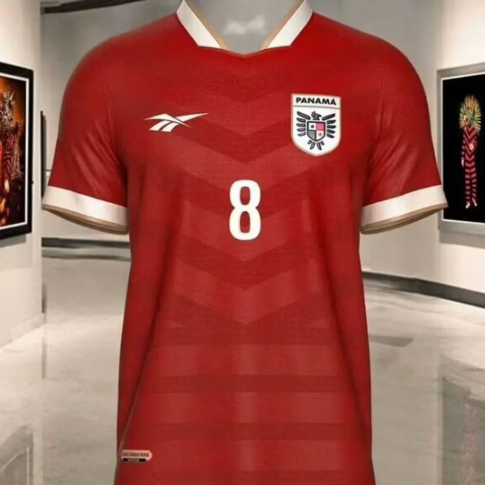 2024/25 Panama Red Fans Soccer Jersey Detail 1