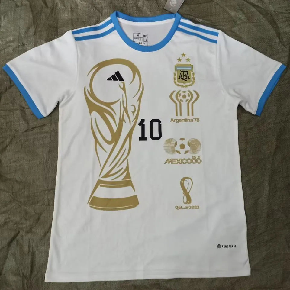 2023 Argentina White Special Edition Jersey Detail 2