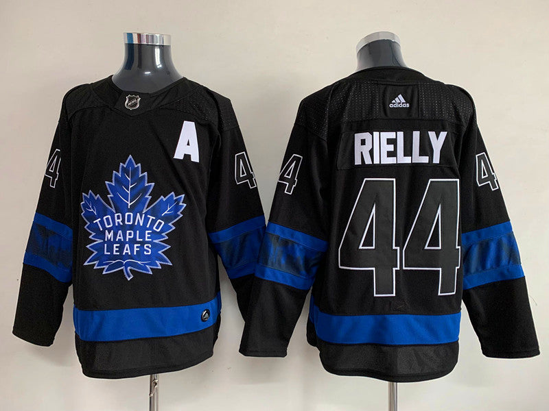 Men's Toronto Maple Leafs Morgan Rielly #44 Black Authentic Player Jerseys