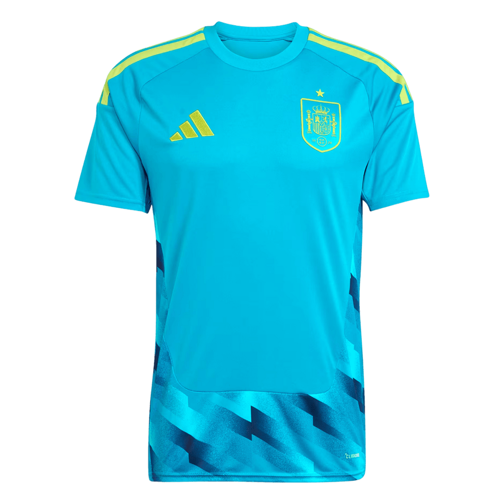 Spain Goalkeeper Soccer Jersey World Cup 2026 Blue Front