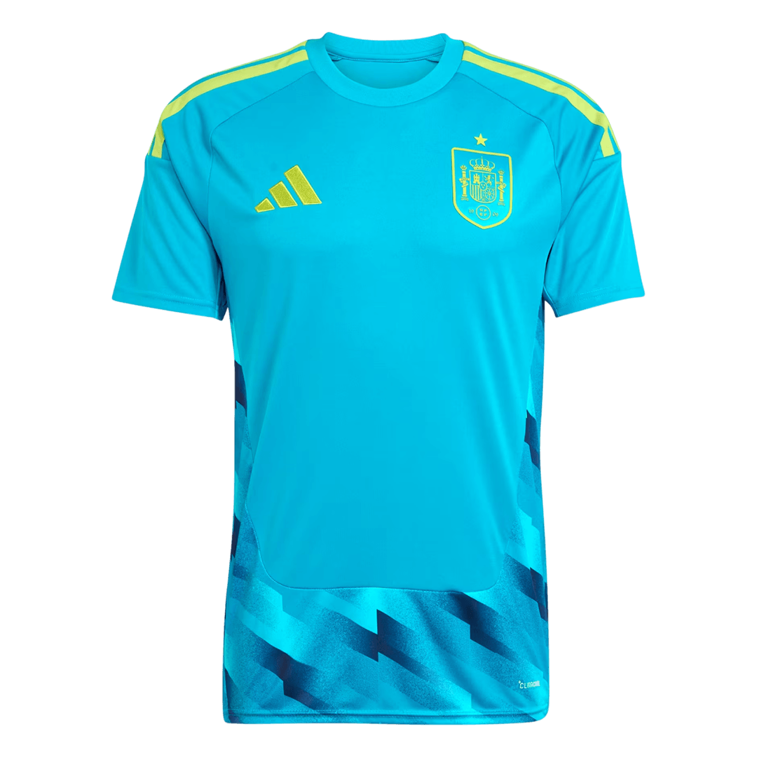 Spain Goalkeeper Soccer Jersey World Cup 2026 Blue Front