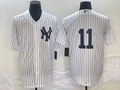 Men's New York Yankees Anthony Volpe #11 White Replica Player Name Jerseys