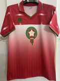 1994/95 Morocco Red Retro Soccer Jersey Front