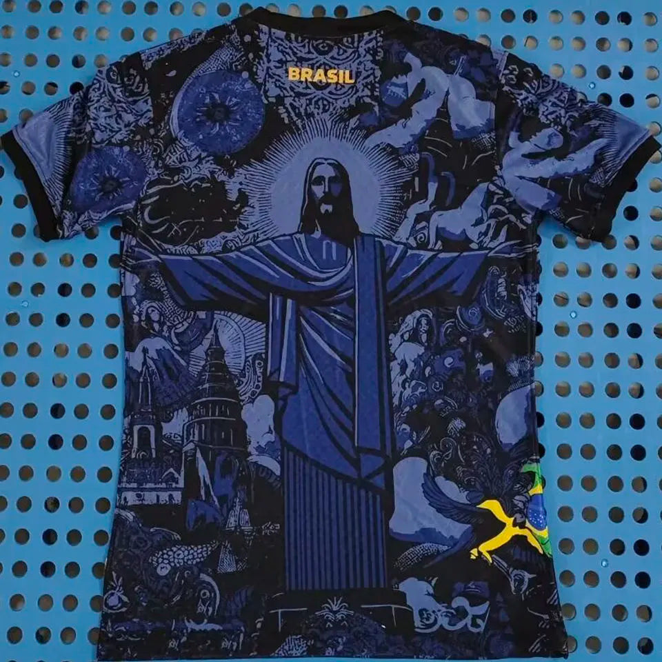 2024/25 Brazil Special Edition Black Fans Jersey Detail 4