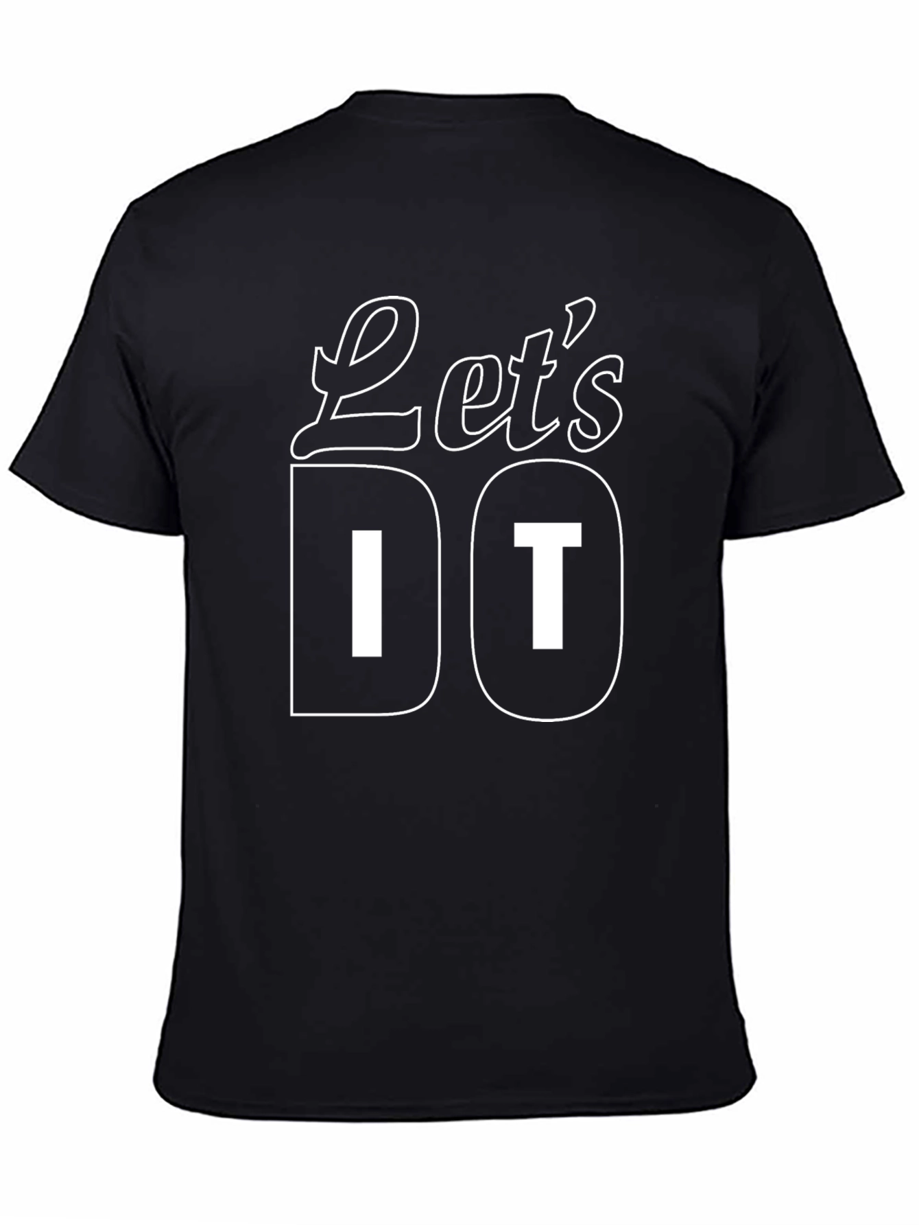 Lets Do It - Black Graphic T-Shirt