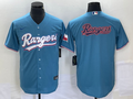 Men's Texas Rangers Blue Replica Team Jerseys