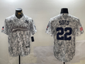 Men's New York Yankees Juan Soto #22 Arctic Camo 2024 Salute to Service Limited Jerseys
