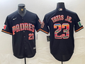 Men's San Diego Padres Fernando Tatis Jr. Black Replica Player Jerseys