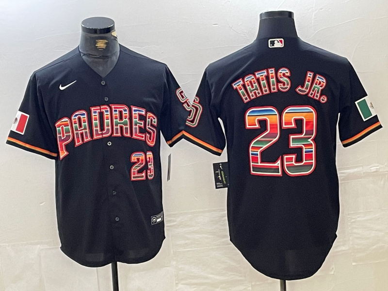 Men's San Diego Padres Fernando Tatis Jr. Black Replica Player Jerseys
