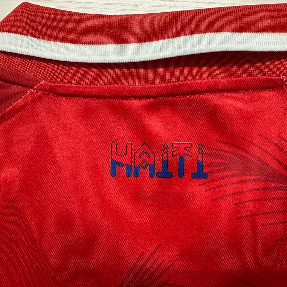 2026/27 Haiti Third Red Fans Soccer Jersey 海地 Detail 2